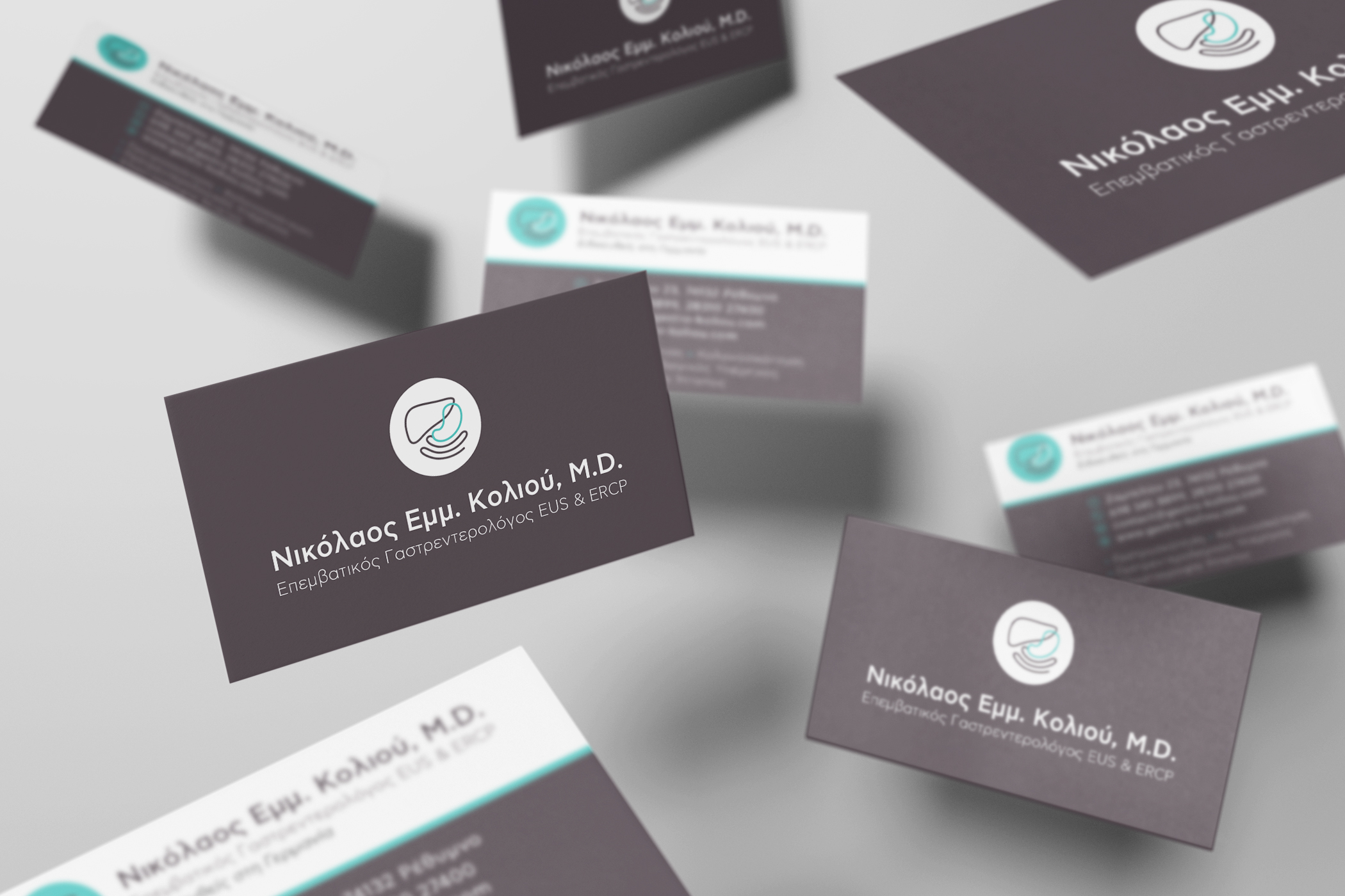 Flying Business Cards Mockup copy