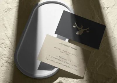 Giannis Parasiris dikigoriko grafeio visual identity symithengraphics graphic designer rethymno1